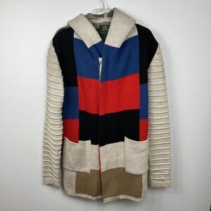 One In A Million Sweater Block Zip Cardigan - Men's Size Large Made in Turkey